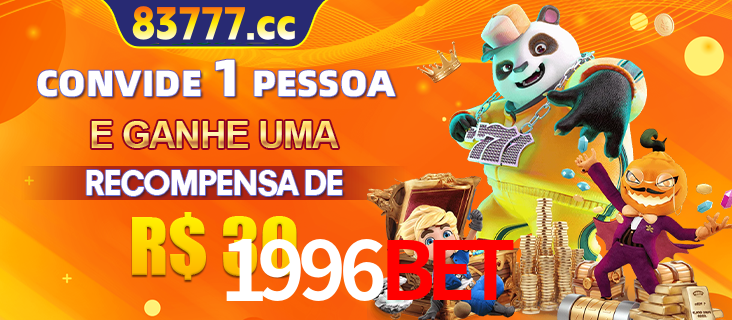 Banner institucional da 1996BET sobre parceria de marcas e criação de uma marca de excelência, apresentando os mascotes de jogos populares como o Fortune Tiger.