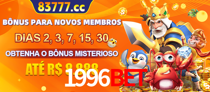 Anúncio dos benefícios para Membro VIP Sênior na plataforma 1996BET, incluindo bônus promocionais, semanais e mensais, ilustrado com o personagem Fortune Tiger.